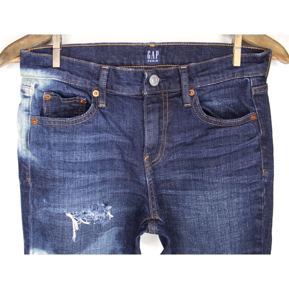 Gap Destroyed Best Girlfriend Jeans Preowned Vintage Style 25 0 - Picture 3 of 10
